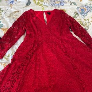 Torrid Red Lace Dress